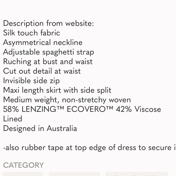 Shona Joy x Free People LA Lune Asymmetrical Bronze Satin Maxi Dress - Picture 3 of 3